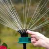 1pc 360-Degree Automatic Multi-Head Garden Sprinkler, Plastic Lawn And Garden Watering System, No Power Supply Needed, Includes