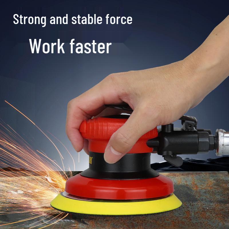 5-inch Gaobao Air-Powered Pneumatic Sander & Polisher for Metal, Car, and Stone.