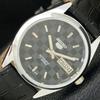 5 AUTOMATIC JAPAN MENS 6309A REFURBISHED BLACK COLOR DIAL WATCH A440248-9 Sk-a440248-1