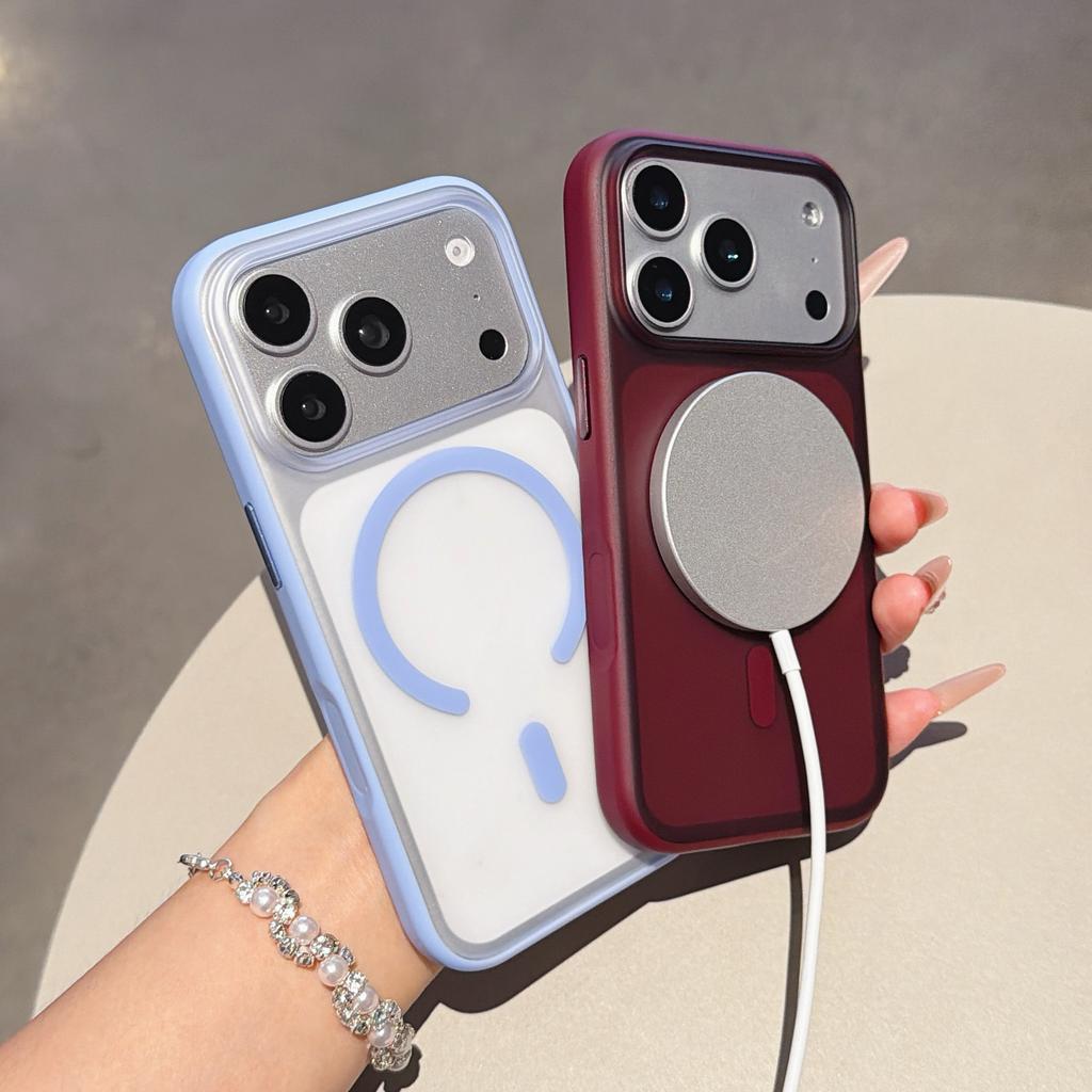 Case For iPhone 18 Pro Max Case Fashion Matte Transparent Skin-friendly Shockproof Magnetic Protective Back Cover Shell Funda