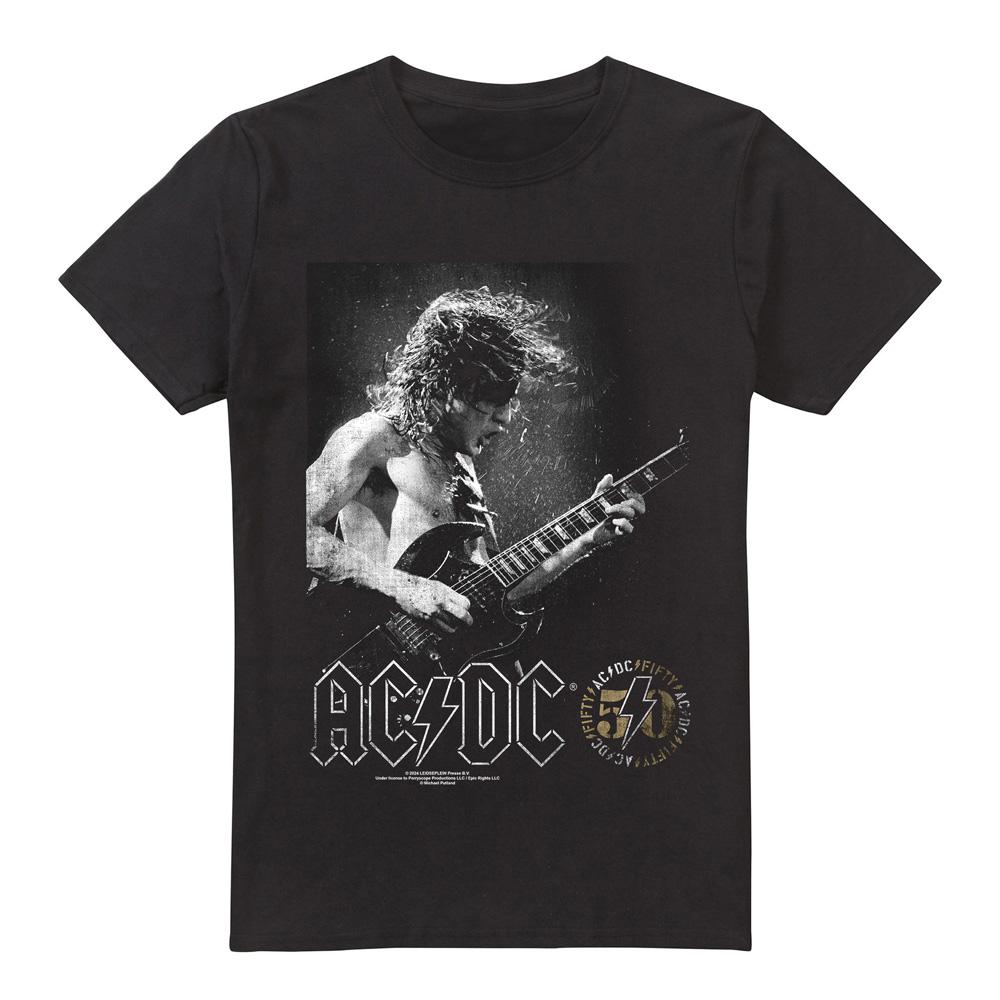 AC/DC Mens Photo Guitar T-Shirt