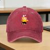 Teddy Bear Playing Badminton Print Casual Baseball Cap Summer for Young Unisex And Women Trucker Hat SunProof
