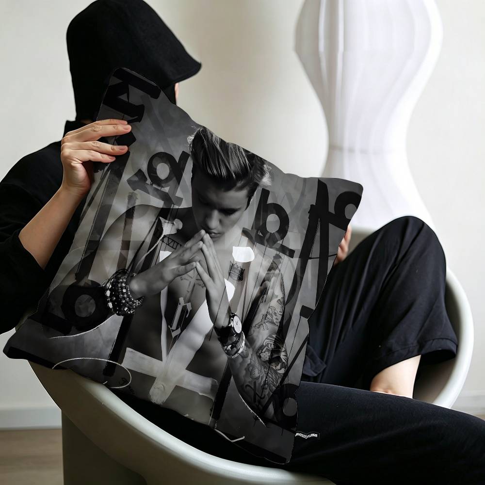 Singer J-Justin B-Bieber Pillowcase toon Gift Cushion Cover Bedroom Home Sofa Chair Seat Decor pillow case