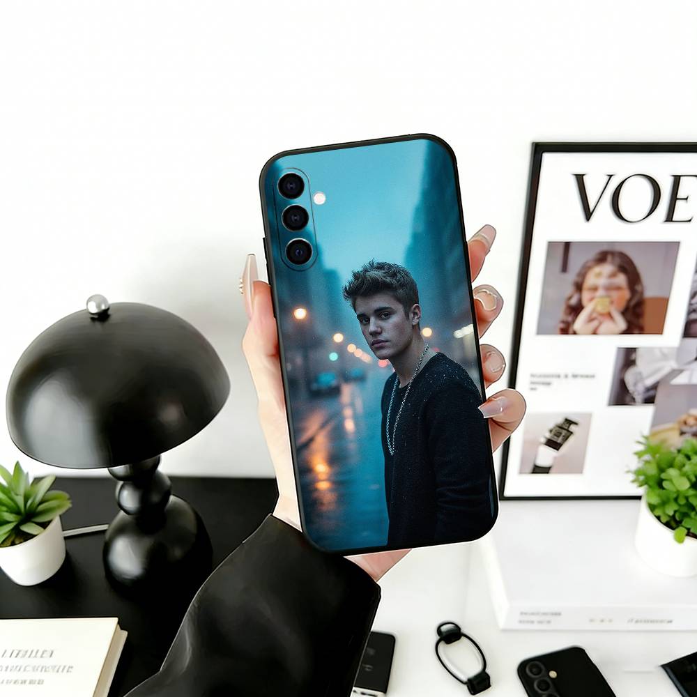 S-Singer Beliebers Phone Case For Samsung Galaxy A73,A72,A71,A70,A53,A52,A51,Others Soft Black Cover