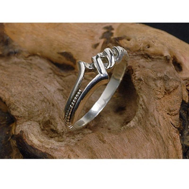 

Открытое регулируемое кольцо «Серебряный шип» для мужчин и женщин, модное, простое, персонализированное кольцо в стиле ретро opening adjustable