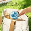 Ice Mold Cup with Lid 325ml Foldable Cold Drink Making Ice Ball Maker Mold for Travelers Bartenders Home Office Parties Camping