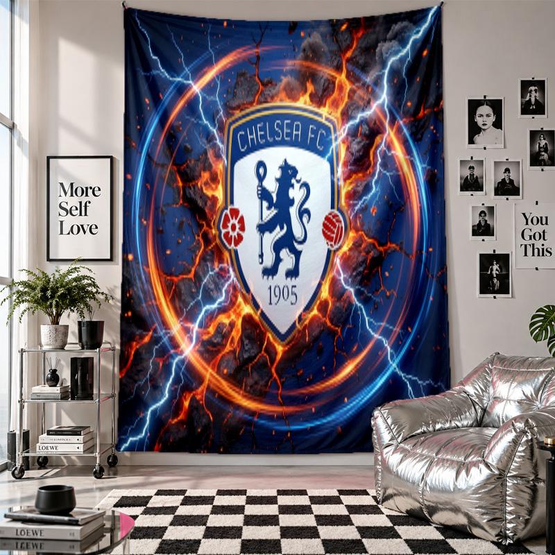 Chelsea FC Wall Tapestry Home Decor Wall Hanging Cloth for Bedroom Living Room Background