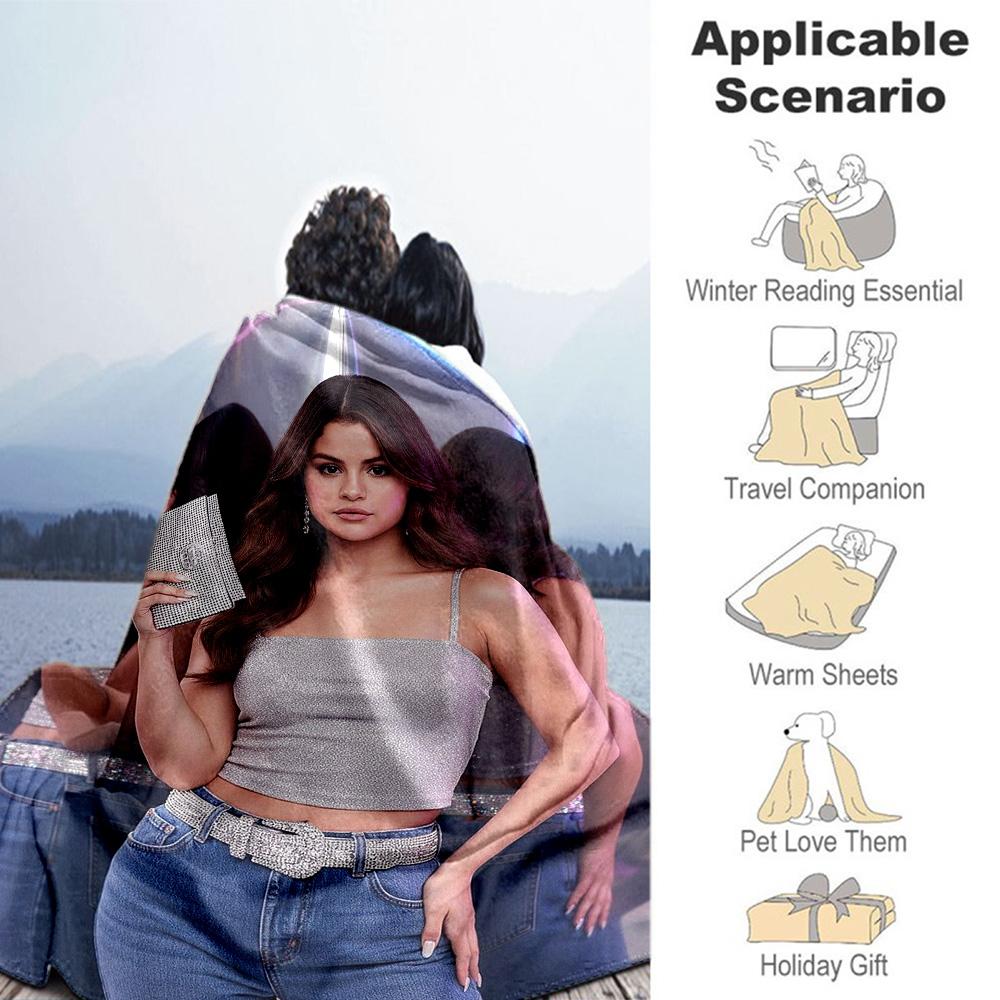Customize Photo Customize image Blanket Multi-purpose Customizable Blanket Comfortable Versatile for Seaside Home Decor Bedding Living Room