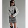 Hirsionsan Sanfte Brief Gedruckt Oansatz Langarm T Shirts Frauen Vintage Grundlegende Alle-spiel Pullover Tees Weibliche Freizeit Kleidung