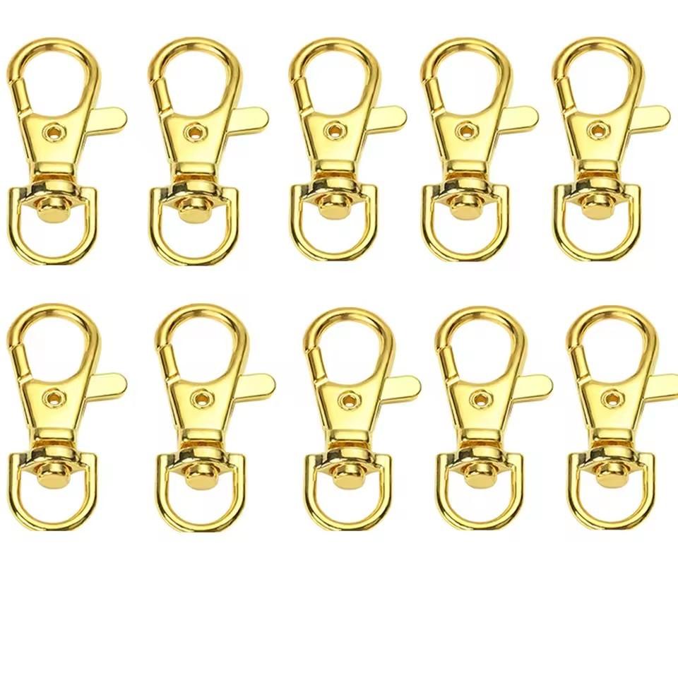 10/20/100/Lot Vergoldete Versilberte Schmuckzubehör Karabinerhaken für Halskette&Armbandkette DIY