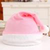 Chapeau de Père Noël de Noël Pour Adultes et Enfants Unisexe Velours Douillet Peluche Rouge Chapeaux de Noël Nouvel An Fournitures de Fête