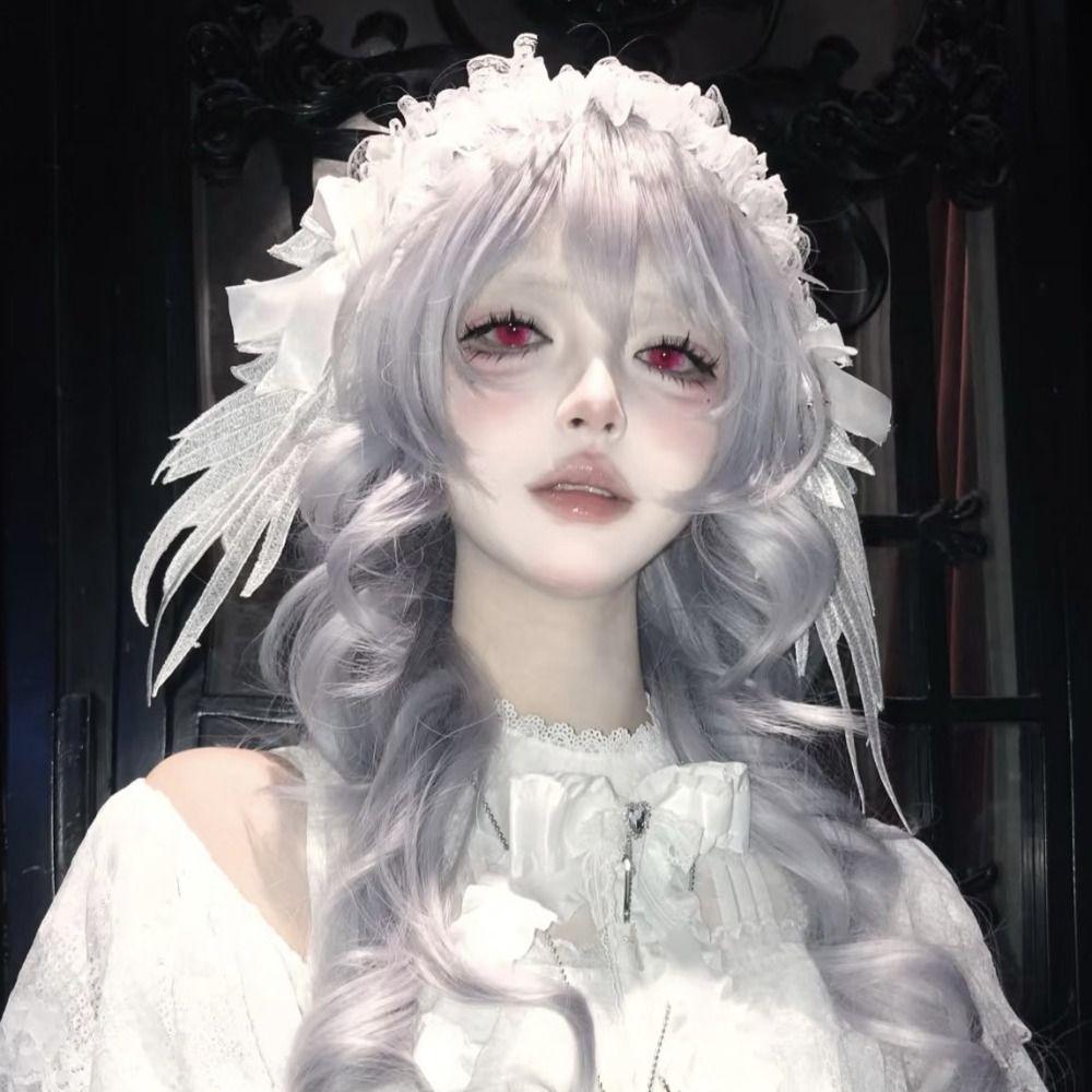 Jk Lolita Lace Headband Sweet Anime Maid Cosplay Headdress Ruffled Hairband  Masquerade Headpiece