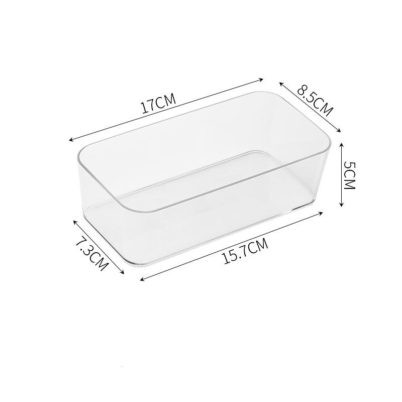 Transparent Box Storage Organizer Desk Plastic Container Drawer Organizer Table Jewelry Box Makeup Organizer Boxes