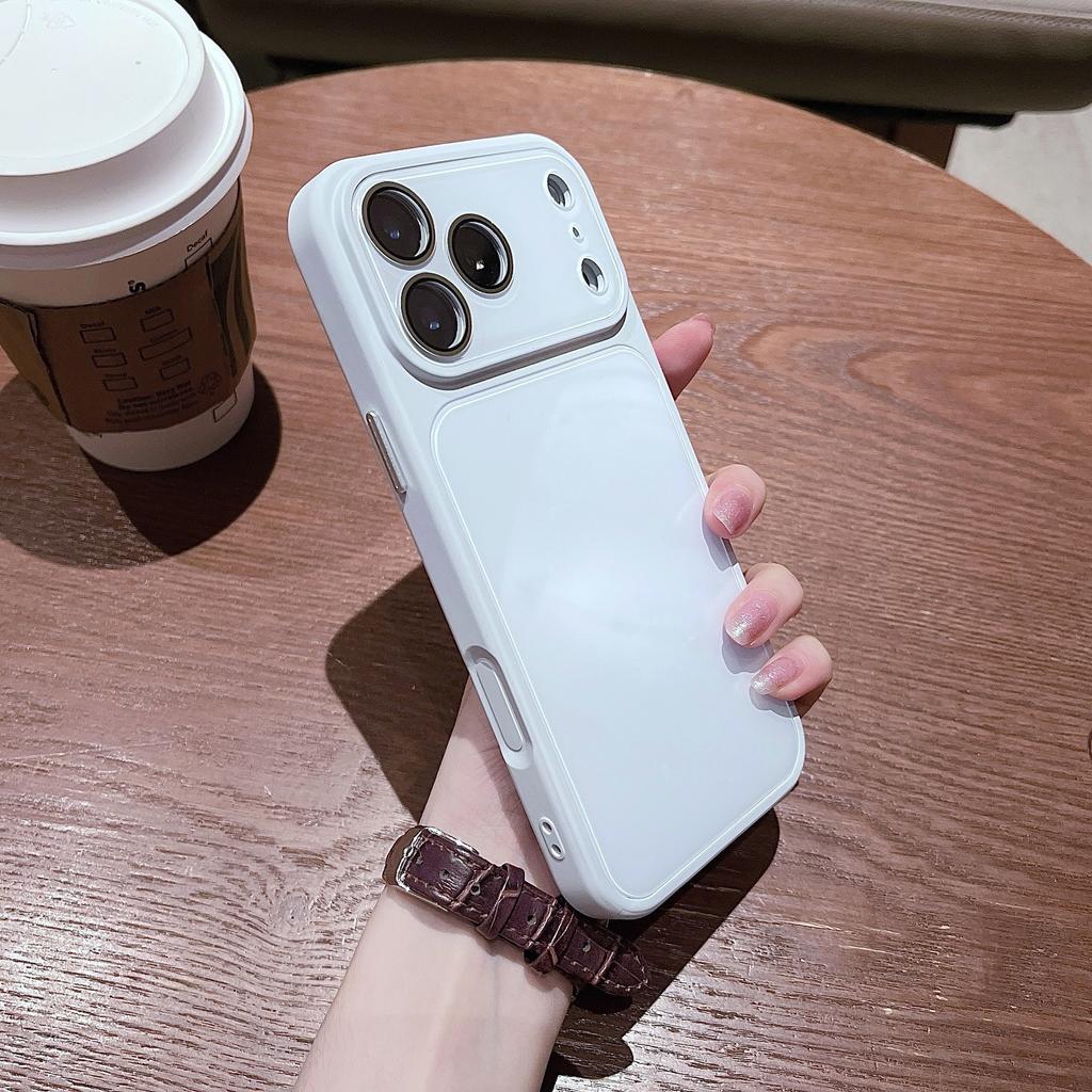 Summer Ice-feeling Large Window, Suitable for iPhone17promax Mobile Phone Case, Simple Candy-colored Apple 17 Protective Case