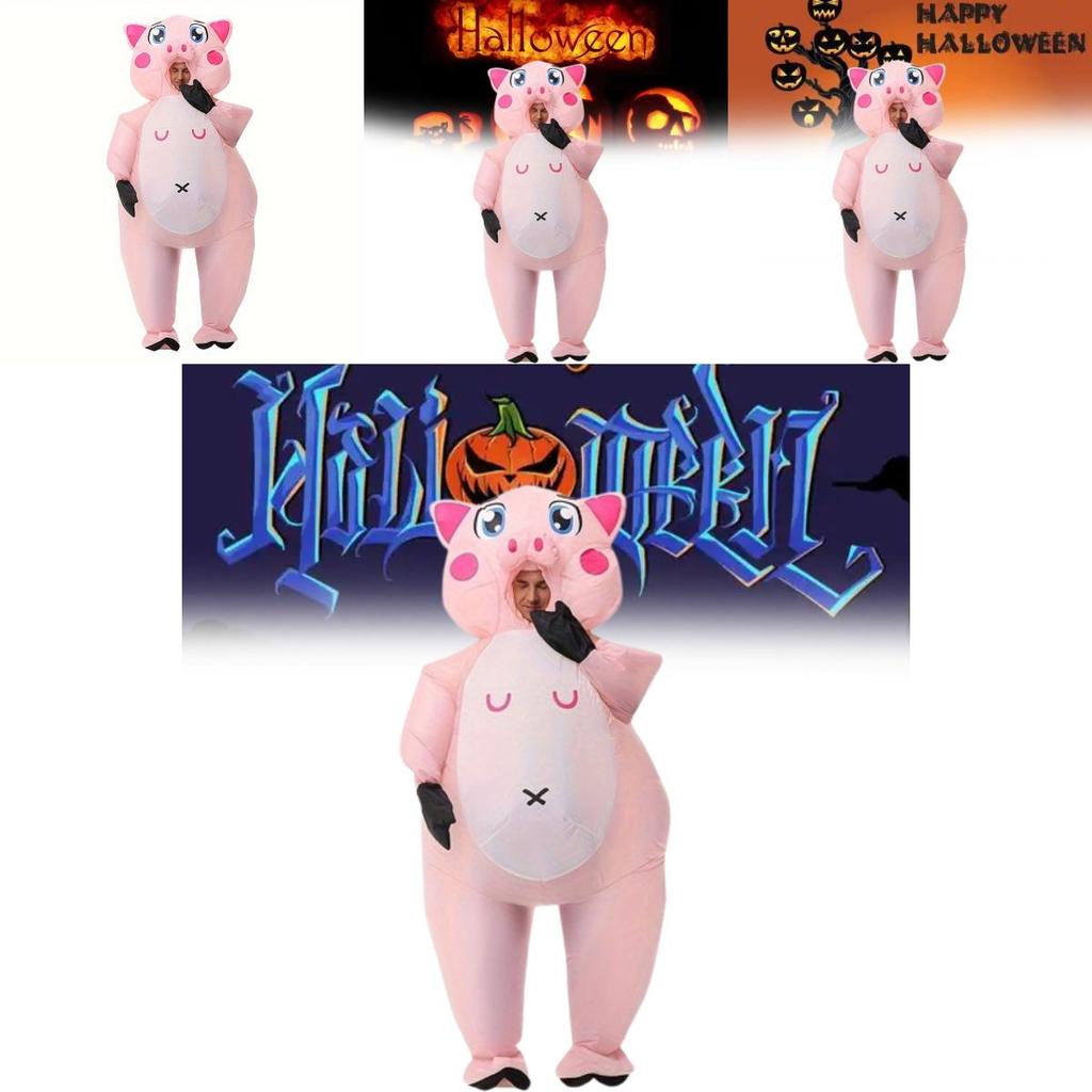 Inflatable Pig Costume For Themed Parties And Stage Performances With Durable Material For Kids And Adults