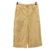 Made In France Linen Blend Cropped Pants 34 Camel Women Used