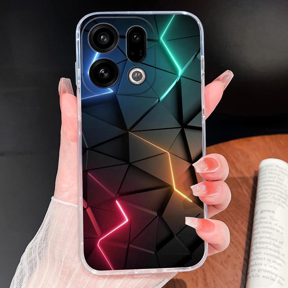 For Oppo Find X9 Pro Phone Case Unique Style Soft TPU Transparent Silicone Lightweight Cover For Oppo Find X 9 Protective Shell