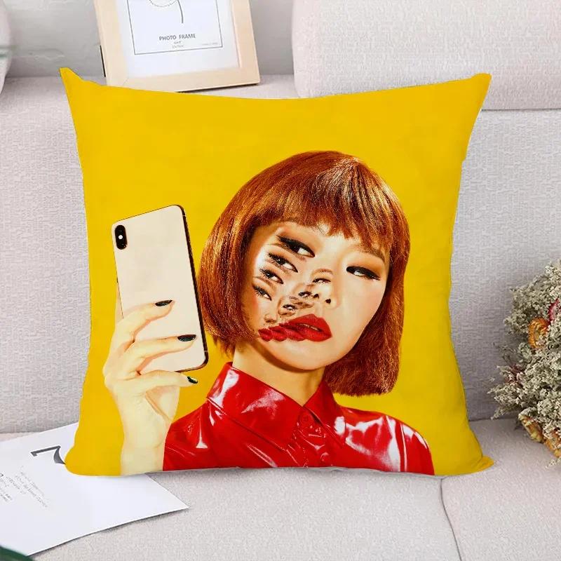 Sofa Cushions Toiletpaper Magazine Couple Pillow Pillowcases x Decorative Cushion Covers for Bed Pillows Pilow Cases Cover