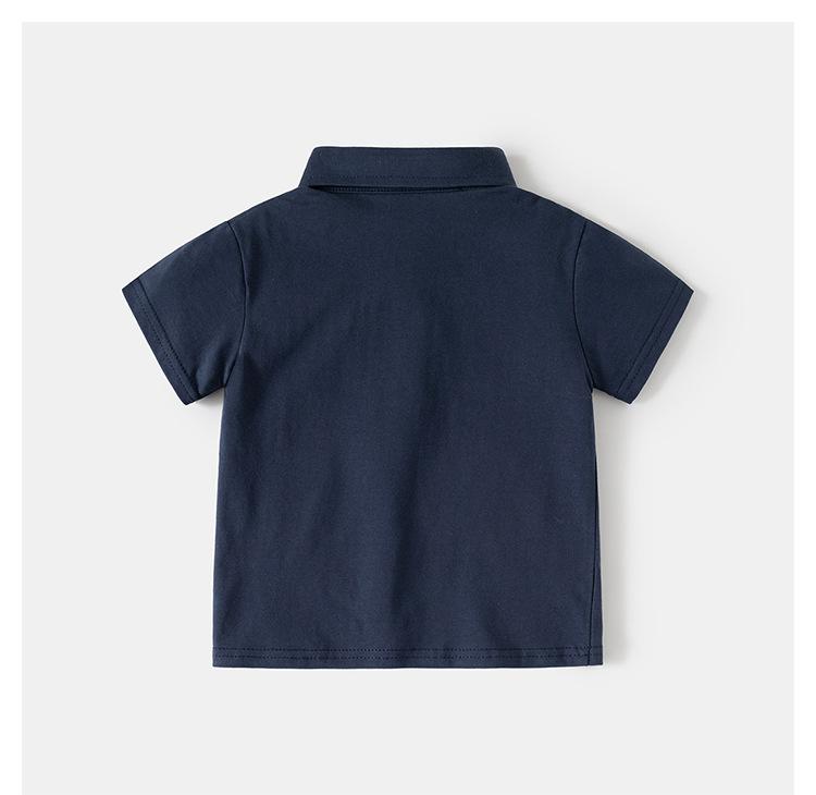 Kinder T-Shirt kurzarm 2026 Sommer neu Jungen Hemd Baby Halbarm einfarbiges Oberteil trendige Kinderkleidung