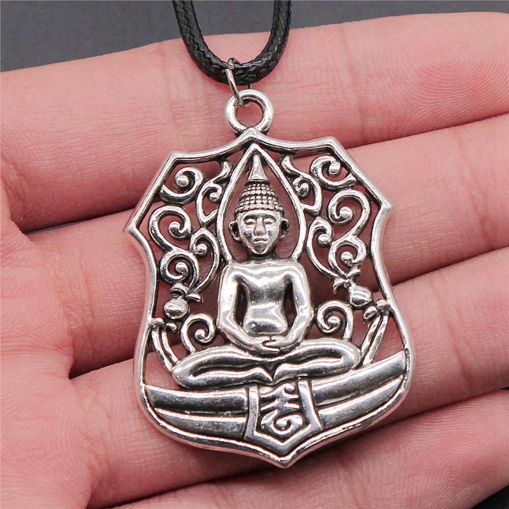 45cm Necklace Leather Chain Big Chief Pharaoh Buddhism Minimalist Jewelry Components QN015