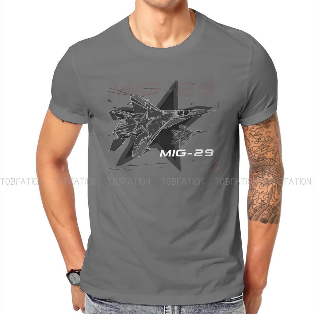Mig29 Round Collar Tshirt Russian Ussr Cccp Fabric Classic T Shirt Men Tops Fashion Fluffy Big Sale