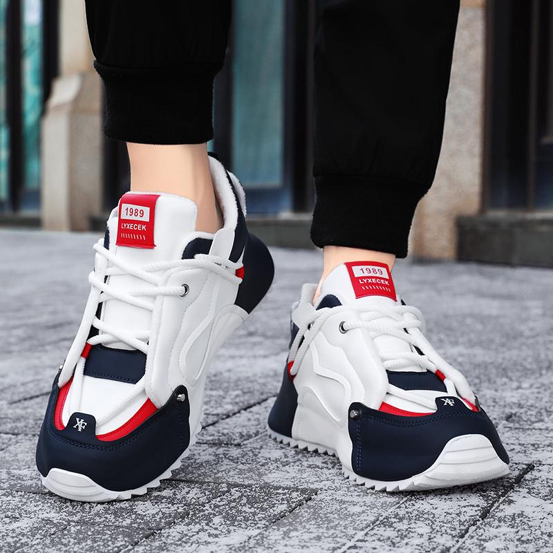 Big Size 47 Sneakers For Men Platform Thick Bottom Dad Shoes Fashion Outdoor Casual Shoe Breathable Trainer Shoes For Men