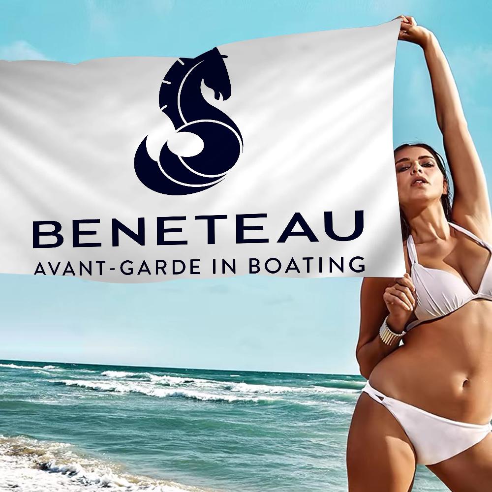 B-BENETEAU Mikrofaserdecke Schnelltrocknende Strandtücher Übergröße Druck Super Saugfähige Poolhandtuchdecke