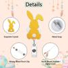 Easter Rabbit Cartoon Retractable Badge Holder Reel Id Card Holder For Office Workers Doctors Nurses Medical Students Students
