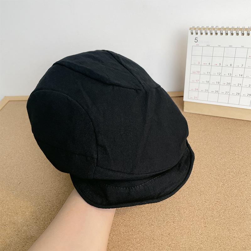 

Vintage pleated cloud beret women s spring and autumn new face newsboy hat versatile painter hat
