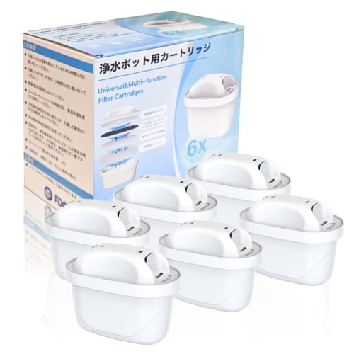Compatible BRITA MAXTRA Water Purifier Cartridges, High-Removal Filter Cartridges, Set of 6