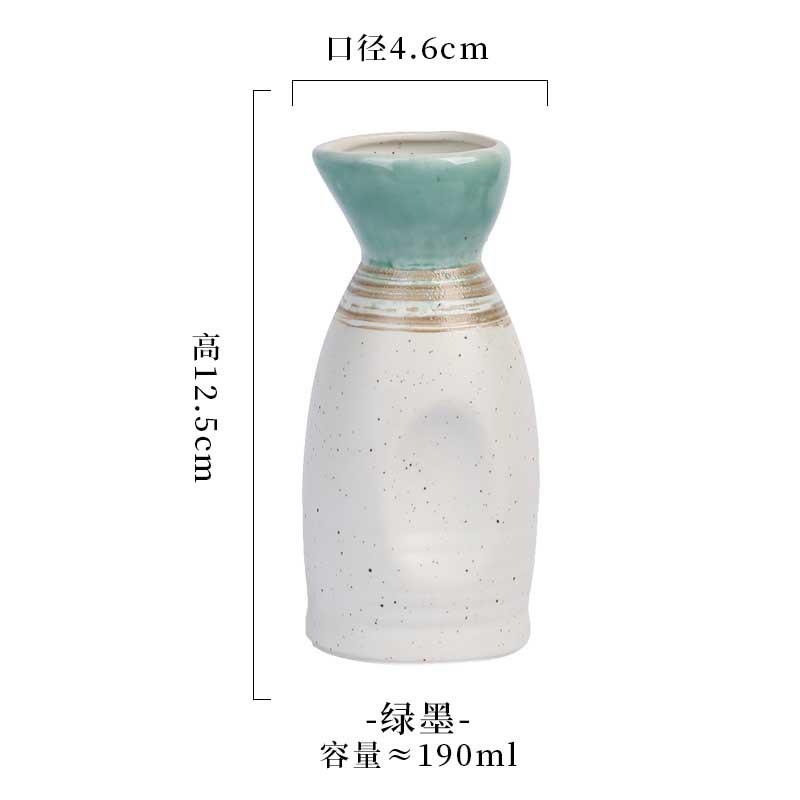 Japanische Sake-Flasche 400ml 190ml Keramik Kreatives Weinglas Kneipe Weinzubehör Haushalt Sake-Tasse Spender 50ml Retro Teetasse