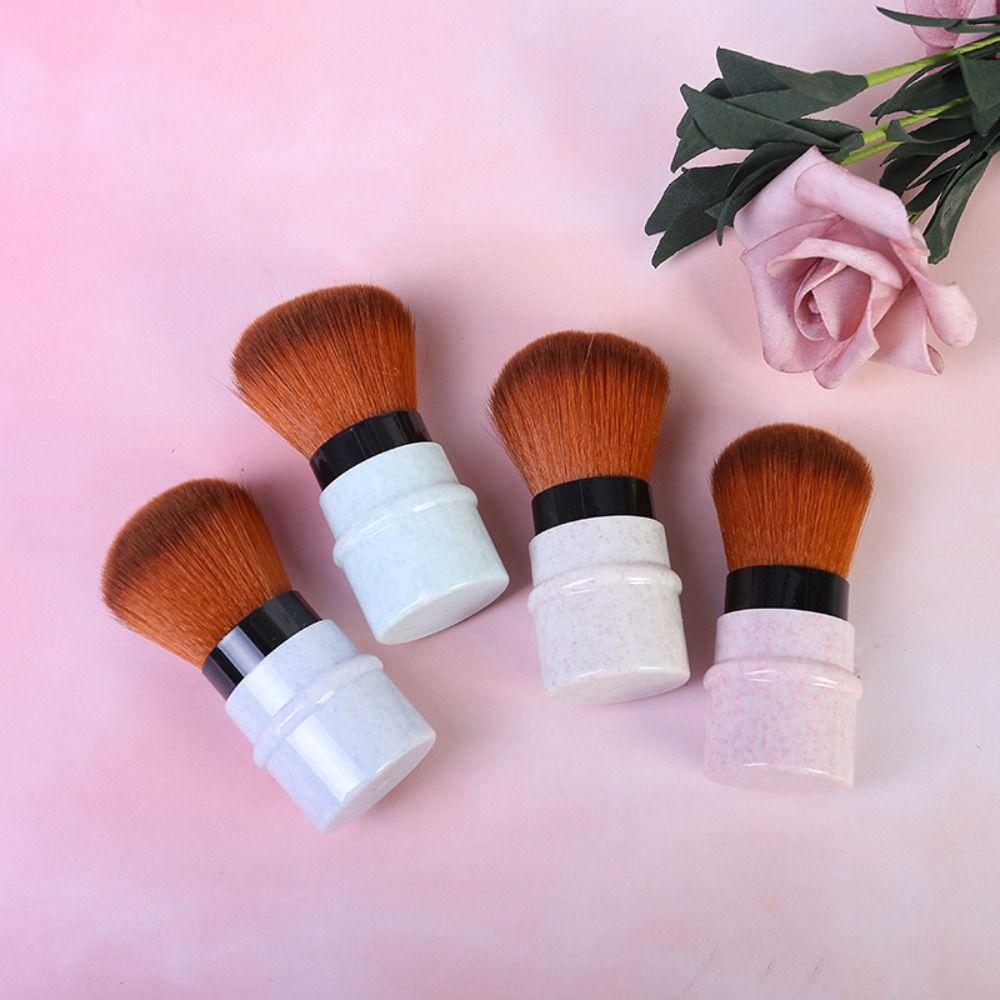Portable Makeup Brush Retractable Single Blush Brush New Powder Blush Brush  Outdoor Travel