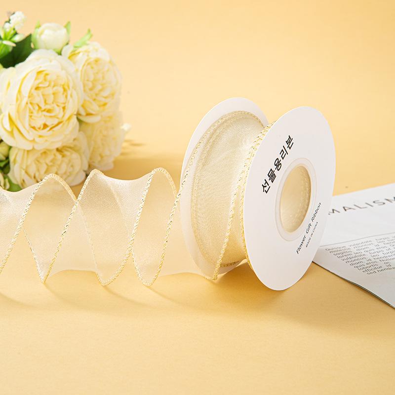 Valentine's Day Korean Fishtail Yarn Ribbon for DIY Flower Bouquets and Cake Decorations