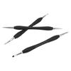 3Pcs Leather Craft Modeling Tools Different Sizes Shapes Strong Stainless Steel DIY Leather Press Rub Tool for Household