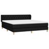 Maison Exclusive - Bettlattenrost mit Matratze Schwarz 160x200 cm Stoff