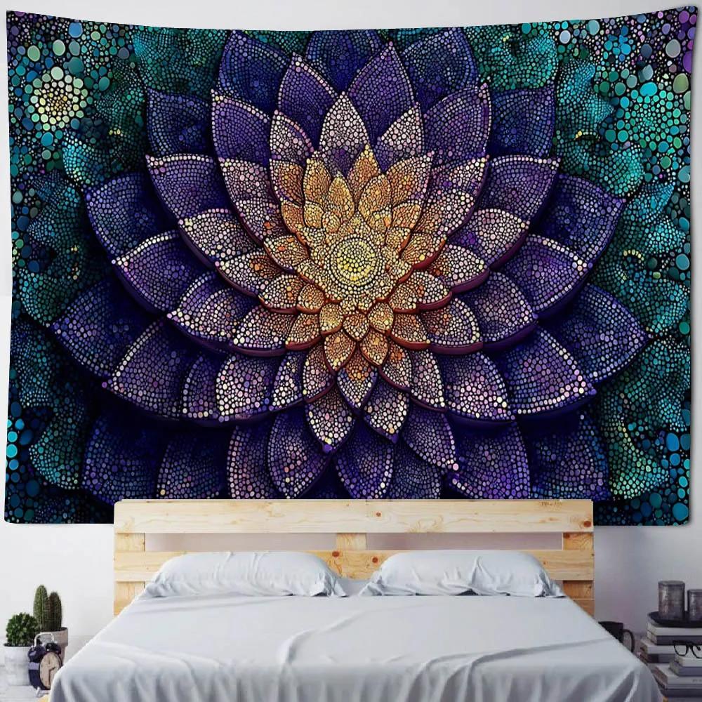 Hippie Wandbehang Wandteppich Mandala Yogamatte Sofabezug Outdoor Picknick Bettlaken - Heimdekorationskunstwerk