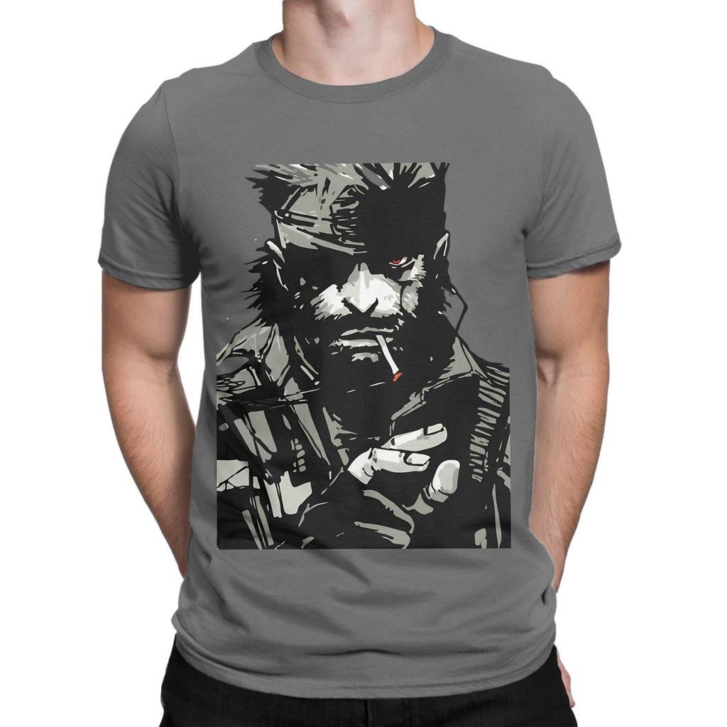 Solid Snake Mgs Graphic 100 Cotton Tshirt Metal Gear Solid Tees Tops For Unisex