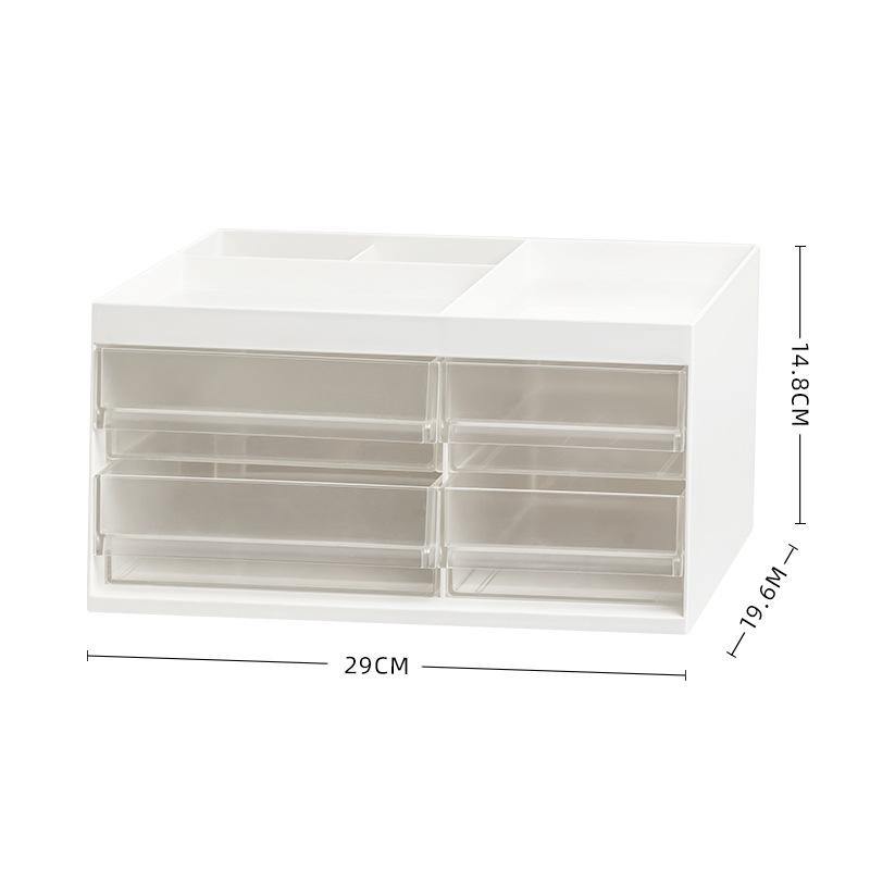 Desktop High Aesthetic Minimalist Storage Box, Large Capacity Dust-proof Plastic Pen Holder
