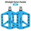Ultralight Nylon Bicycle Pedals 2 Sealed Bearings Bike Pedals AntiSlip Waterproof Wide Bike Pedals Cycle Accessories