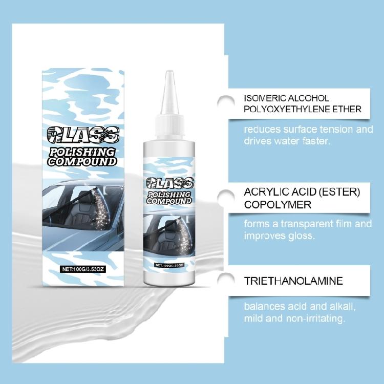 Upgrades Oil Film Remover Paste for Car Windshields Providing Enhanced Visibility & Driving Safety Through Deep Cleaning