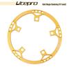 Litepro Folding Bike Crankset with Round Chainrings: 45T, 47T, 53T, 56T, 58T - Square Hole Design