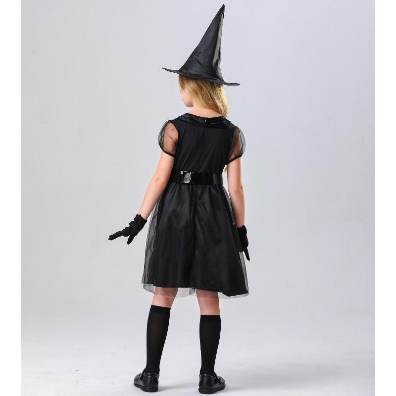 hildren's witch costumes, halloween girl magic witch cos show costumes