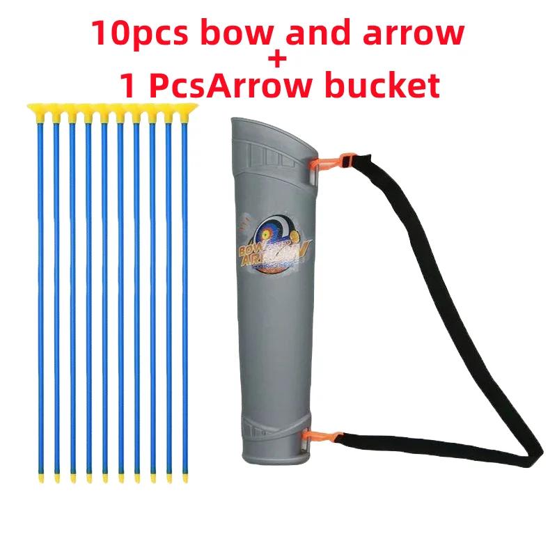 

10Pcs Archery Suction Cup Kids Archery Game Safety Rubber Arrows For Teens Shooting Training Outdoor Sports Kids Present