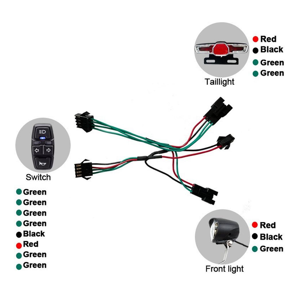 Bicycle Front Back Light USB Rechargable Bike Lamp Set Adjustable High Low Beam Bike Light for Night Riding