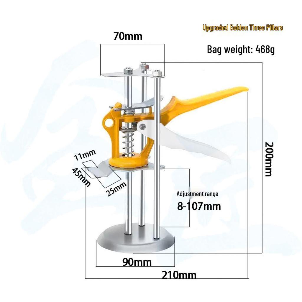 Tile Height Adjuster Hand Tool for Kitchen Cabinets and Flooring: Metal Height Raiser