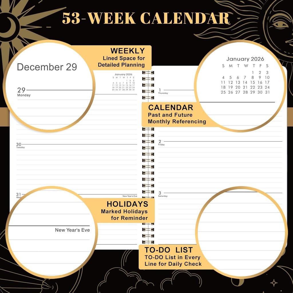 2026 Planner - 9" x 11", 2026 Calendar Planner Weekly and Monthly, from JAN. 2026 to DEC. 2026, Calendar/Planner 2026 with Tabs, Twin-Wire Binding,