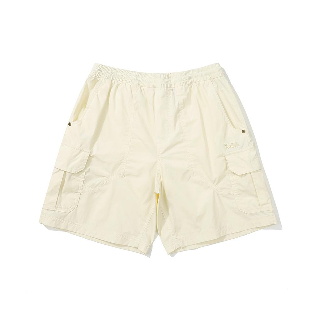 KODAK Color Ivory Cargo Semi-Overfit Length Shorts