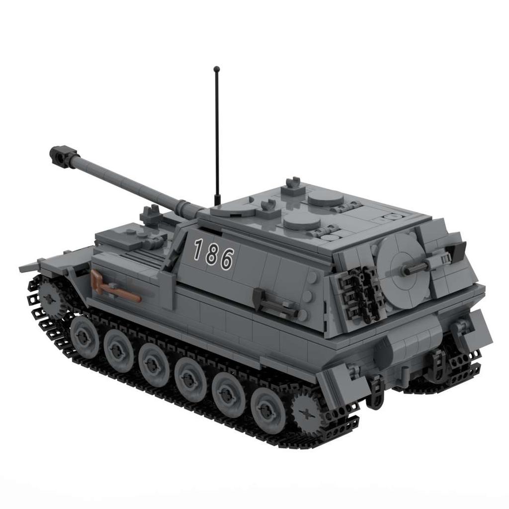 German Army Ww2 Panzerjager Tiger P Ferdinand Heavy Tank Military Weapons Toy Destroyer Building Block Camouflage