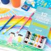 Tombow Ippo 12 Color Pencils Slide-Open Tin Plain Pink CL-RPW0412C