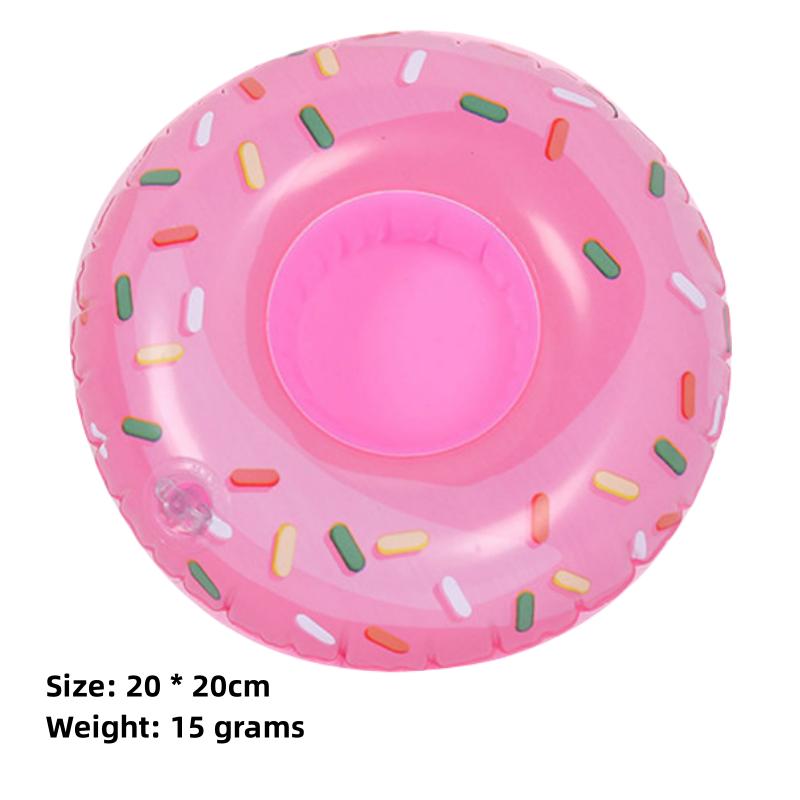 1Pcs Floating Cup Lnflatable Flamingo Beverage Cup Holder Swimming Pool Coaster Floating Device Pink Toy Beverage Holder